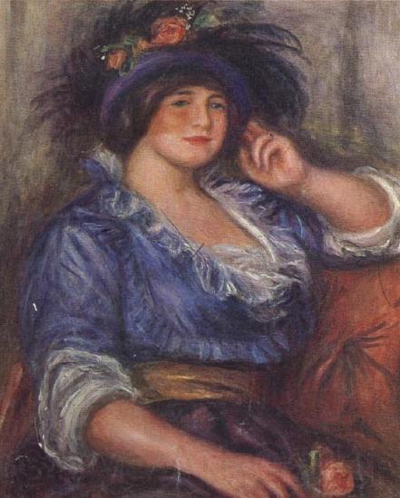 Pierre Renoir Young Girl with a Rose (Mme Colonna Romano)